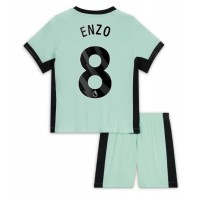 Dres Chelsea Enzo Fernandez #8 Tretina pre deti 2023-24 Krátky Rukáv (+ trenírky)